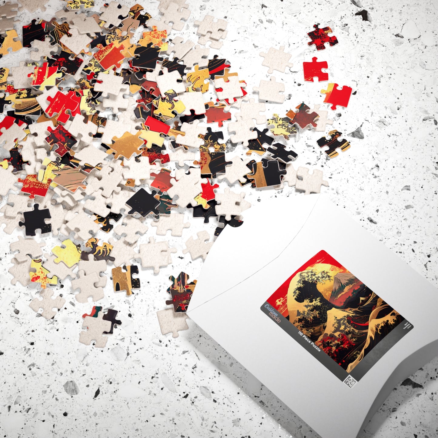 Free Shipping | Japanese Art Puzzle (110 Pieces) - The Golden Wave by Piecery