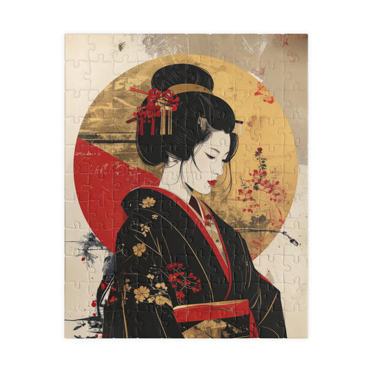 Free Shipping | Japanese Art Puzzle (110 Pieces) – Whispers of Dawn by Piecery