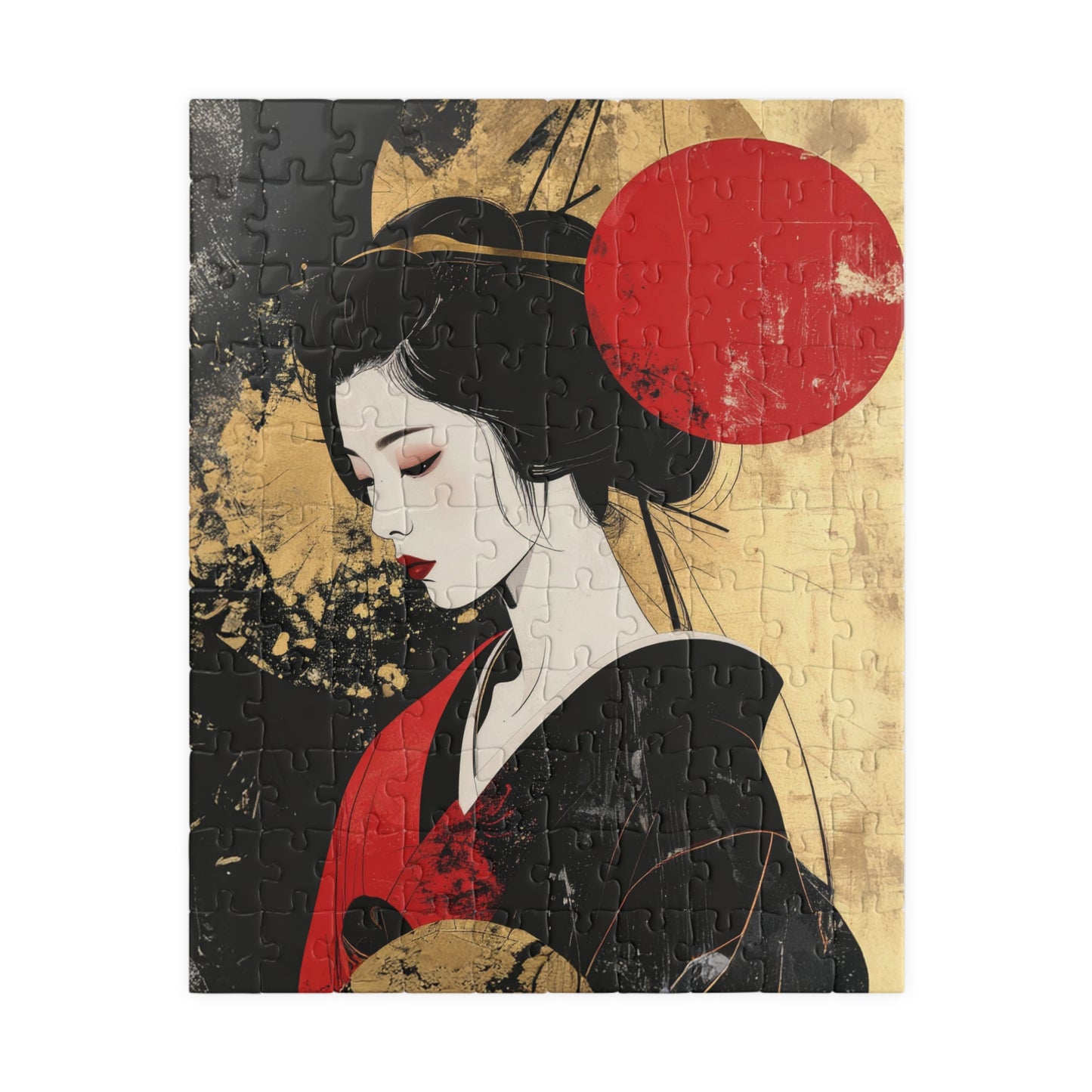 Free Shipping | Japanese Art Puzzle (110 Pieces) -  In Her Silence by Piecery
