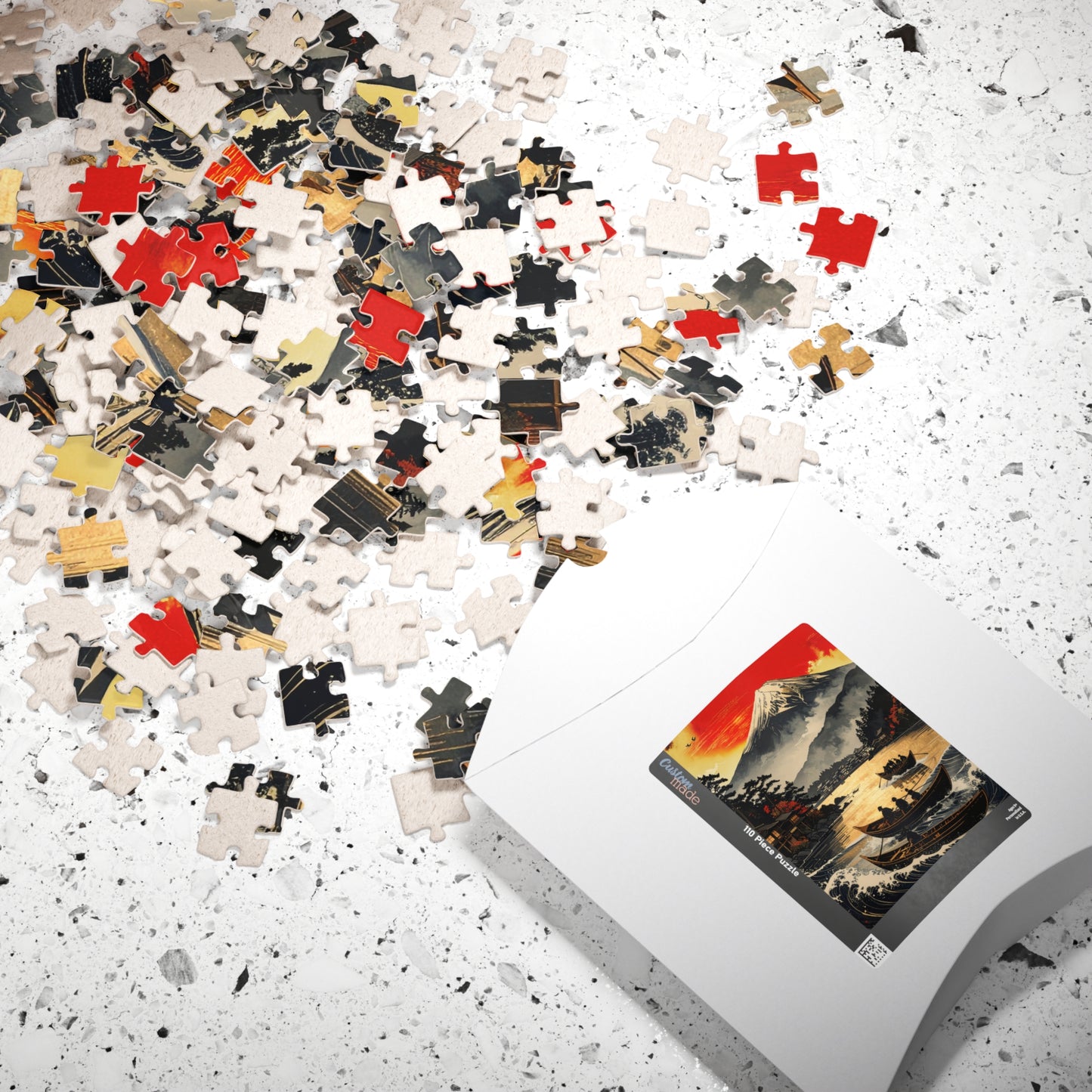 Free Shipping | Japanese Art Puzzle (110 Pieces) -  Echoes of the Bay by Piecery