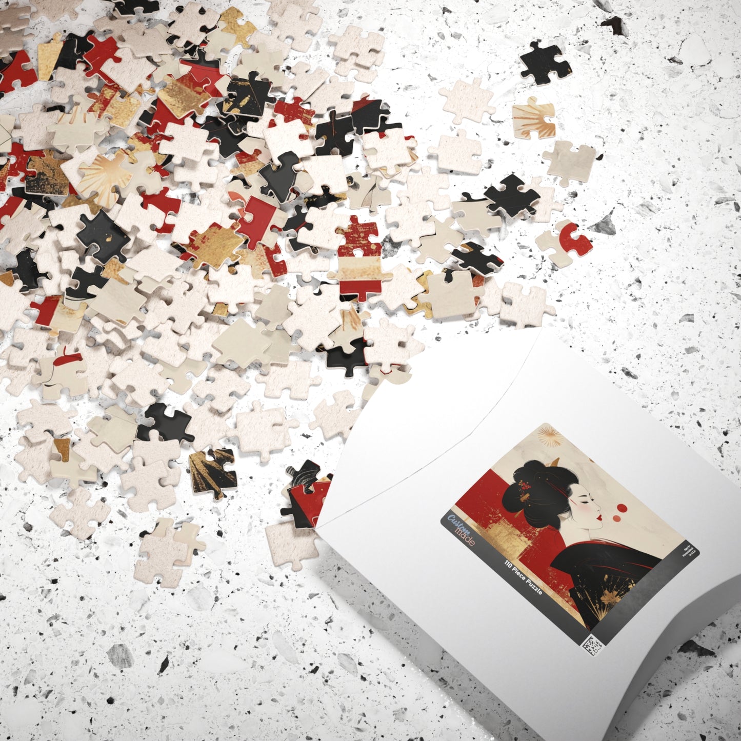 Free Shipping |  Japanese Art Puzzle (110 Pieces) - Pale Serenity by Piecery