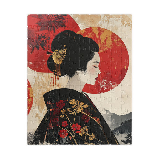 Free Shipping | Japanese Art Puzzle (110 Pieces) -  Ascent of Light by Piecery