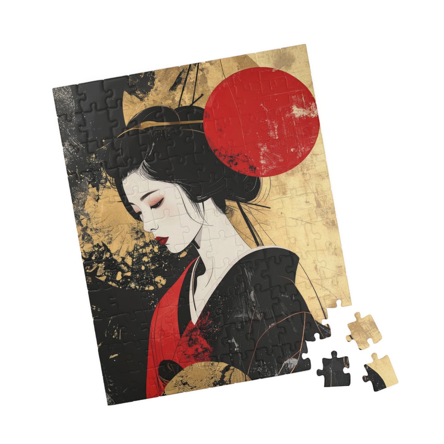 Free Shipping | Japanese Art Puzzle (110 Pieces) -  In Her Silence by Piecery