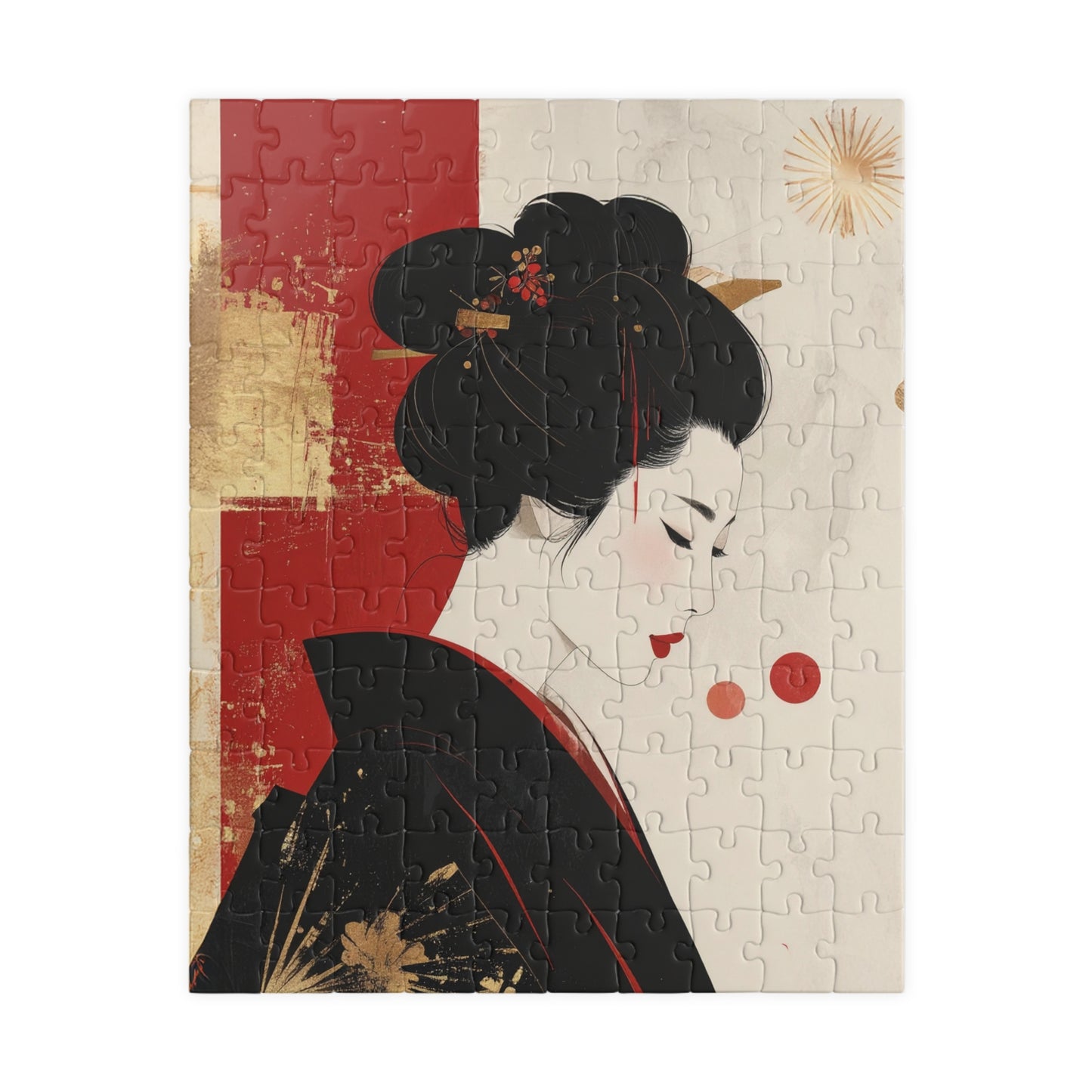 Free Shipping |  Japanese Art Puzzle (110 Pieces) - Pale Serenity by Piecery