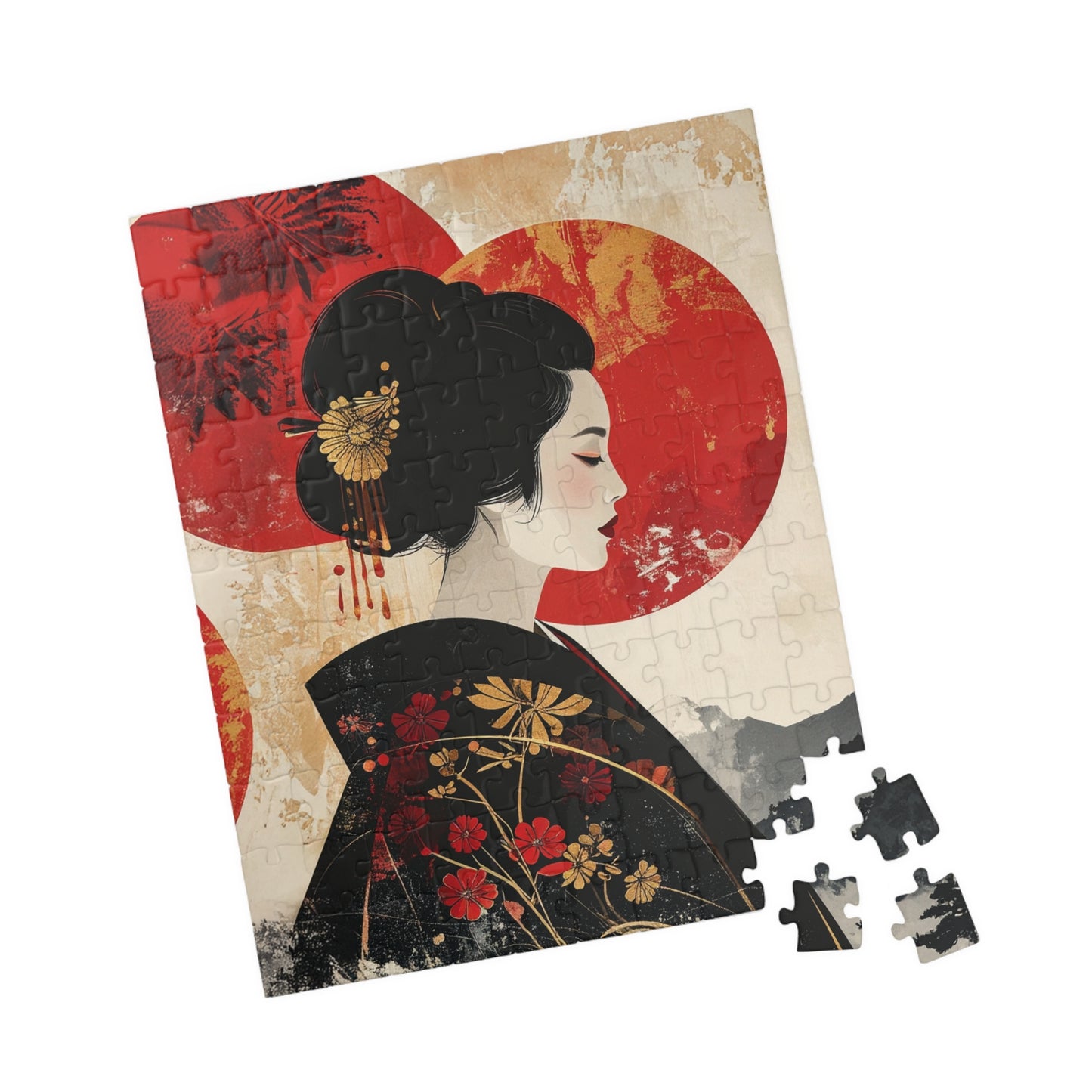 Free Shipping | Japanese Art Puzzle (110 Pieces) -  Ascent of Light by Piecery